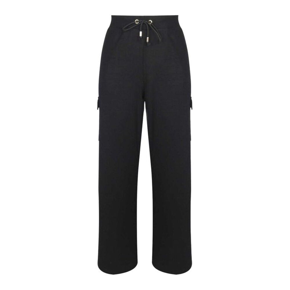 Biba Womens/Ladies Open Hem Wide Leg Joggers / Black